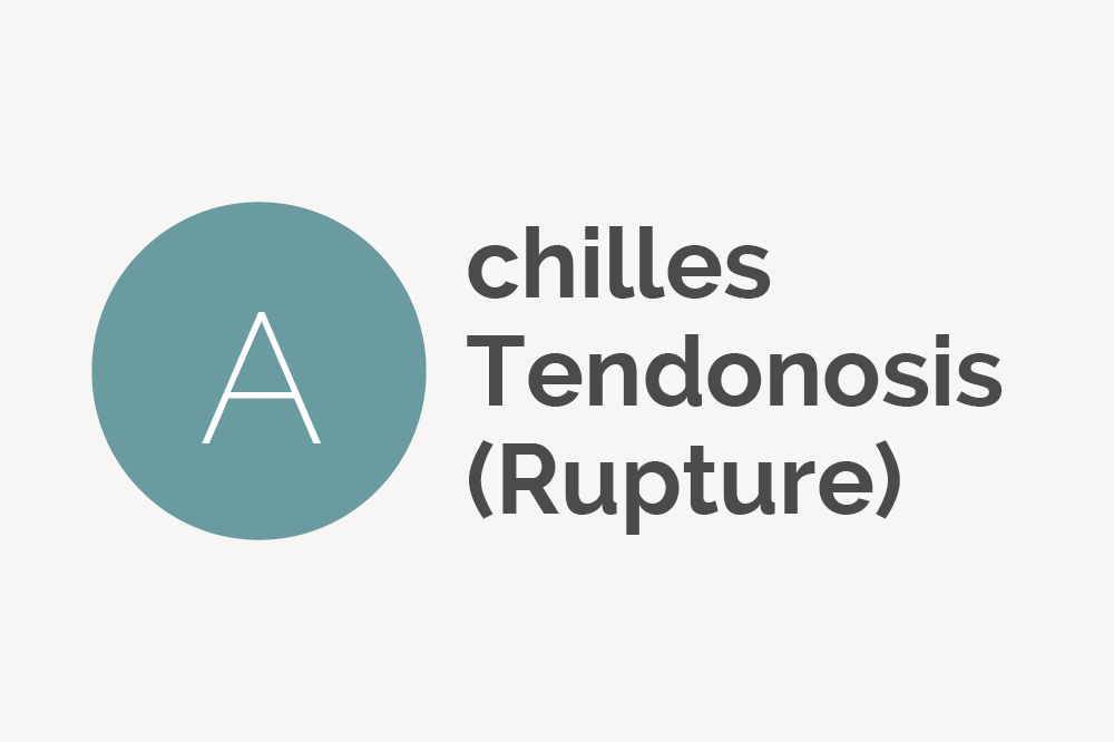 Achilles Tendonosis (Rupture)