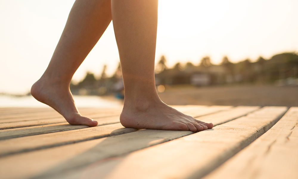 Back Pain Relief Walking Barefoot May Reduce Suffering