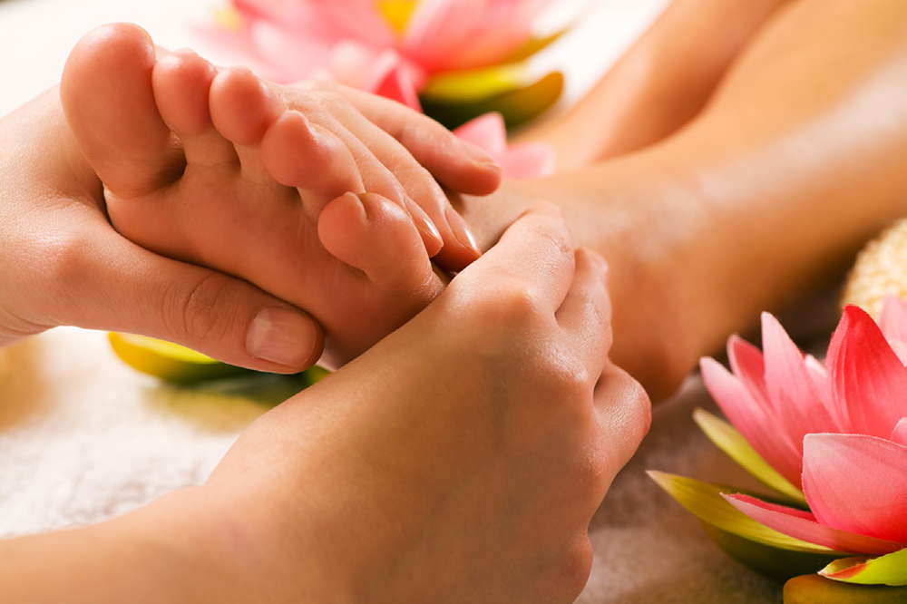 Woman Getting a Foot Massage