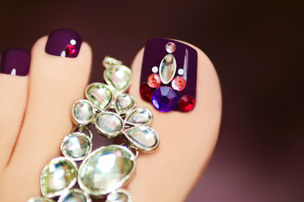 The Best Way to Apply Nail Rhinestones, Studs and Charms
